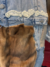 Load image into Gallery viewer, Foxy Fur Denim Coat
